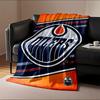 Edmonton Oilers Team Blanket Print Blanket Soft and Cozy Perfect for the Living Room Bed Sofa or a Nap,gift