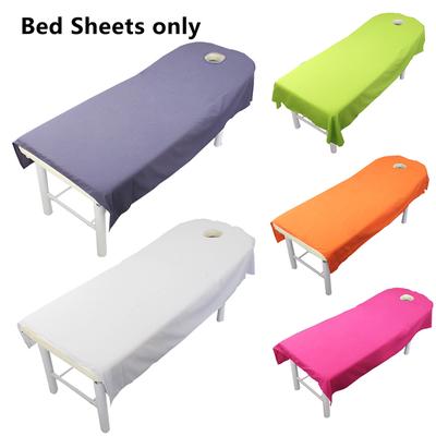 1Pcs Beauty Bed Table Cover Cosmetic Salon Sheets Sheets With Hole SPA Massage Treatment 80cmx190cm
