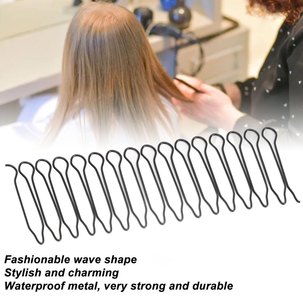 9 Stück U-Form Haar-Finishing-Fixierkamm Stretch Unsichtbar Flexible Haar-Finishing-Fixierclips für Frauen Mädchen