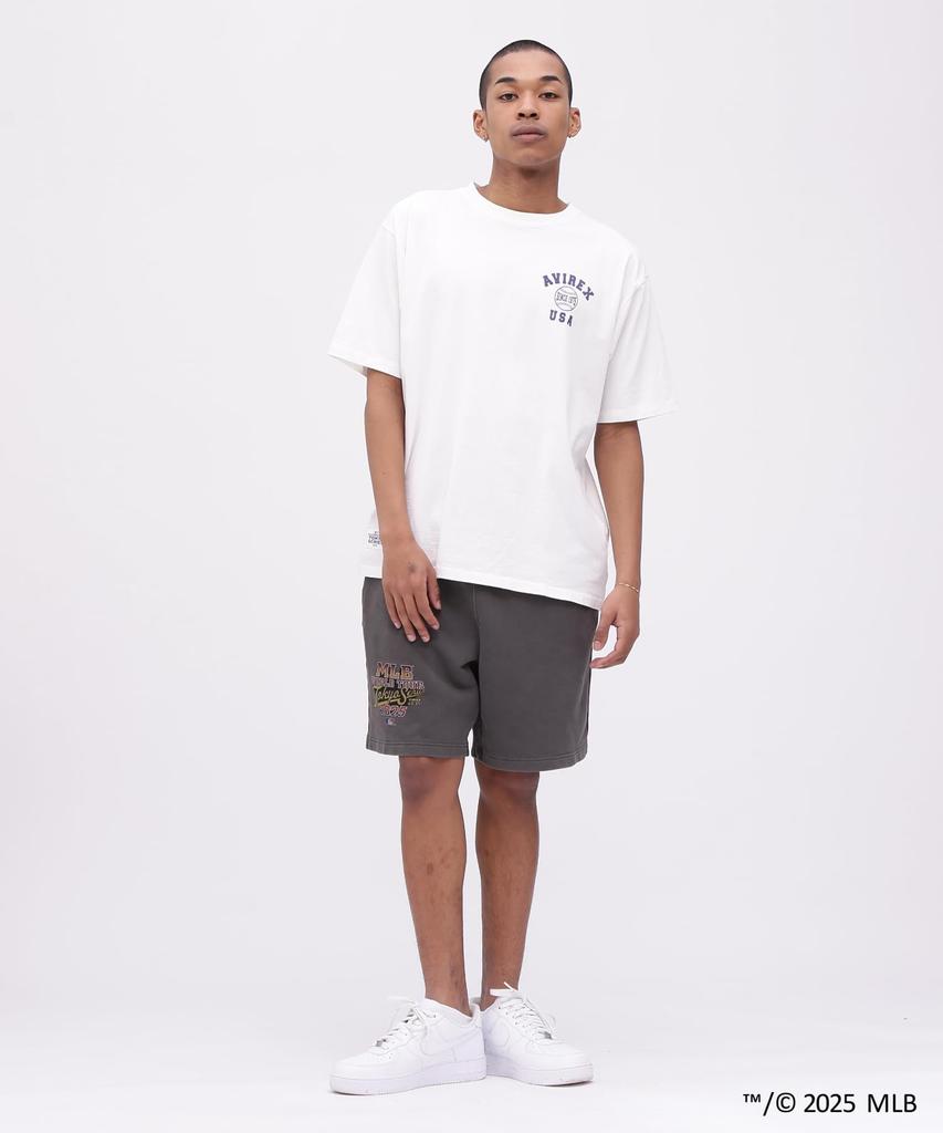 Avirex MLB TOKYO SERIES T-SHIRT, Men's Short Sleeve T-Shirt, Size L, 033, Off-White, 783-5134055