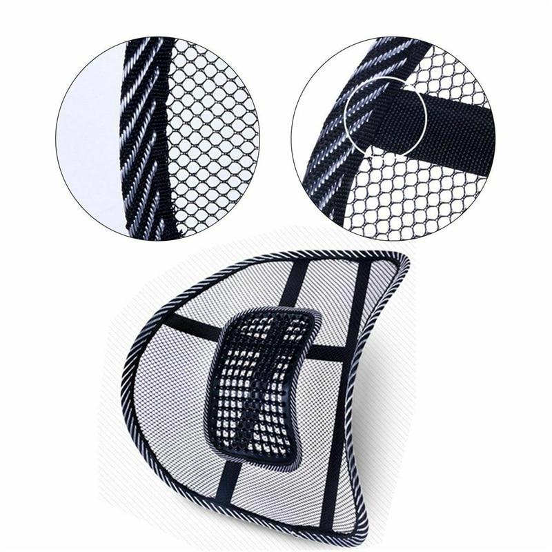 Coussin d'aération pour siège de voiture, chaise, camion, dossier en maille, support lombaire, pour bureau, maison