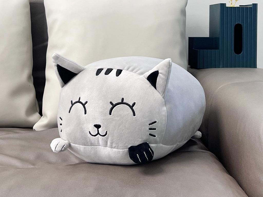 Squishmallows Giant Gray Cat Cushion