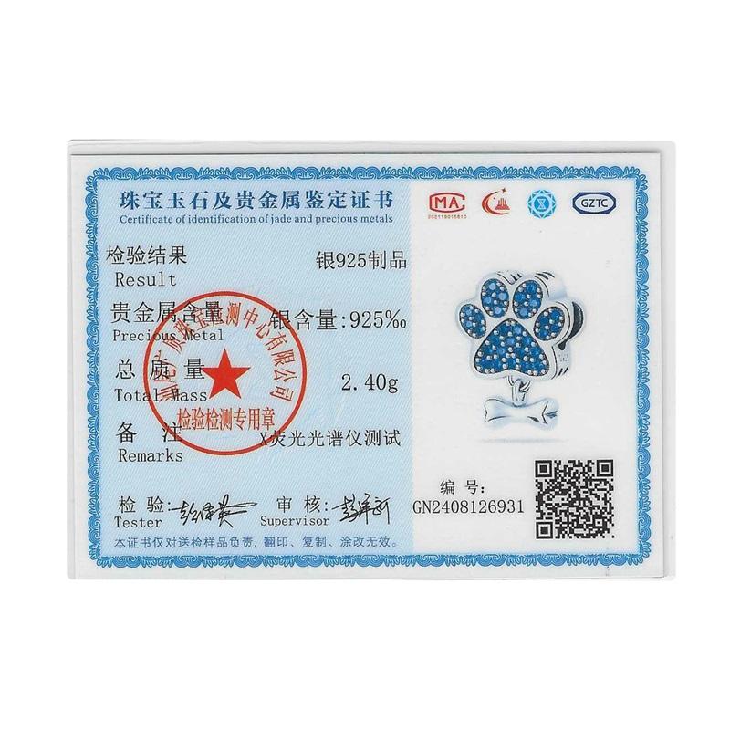 100% Copper Blue Cute Claws Shiny Zirconia Beads 3Mm Diy Holiday Exquisite Jewelry Gift Making