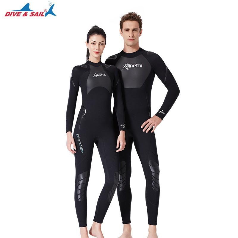 1.5mm Neoprene Wetsuit Men Women Full Body Long Sleeve Snorkeling Diving Surfing UV Protection Thermal