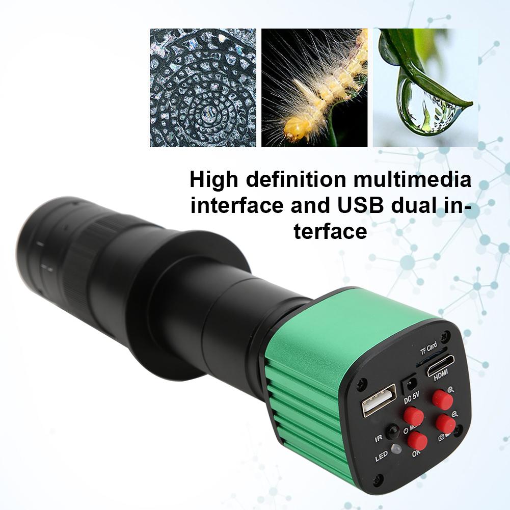 16MP USB Industrial Electronic Digital Video Microscope Camera with 180X C Mount Lens Test Tool