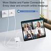 Lightning To Ethernet Adapter 2 In 1 Lightning To Rj45 Lan Network Adapter with Charging Port for Iphone Ipad Network Converter
