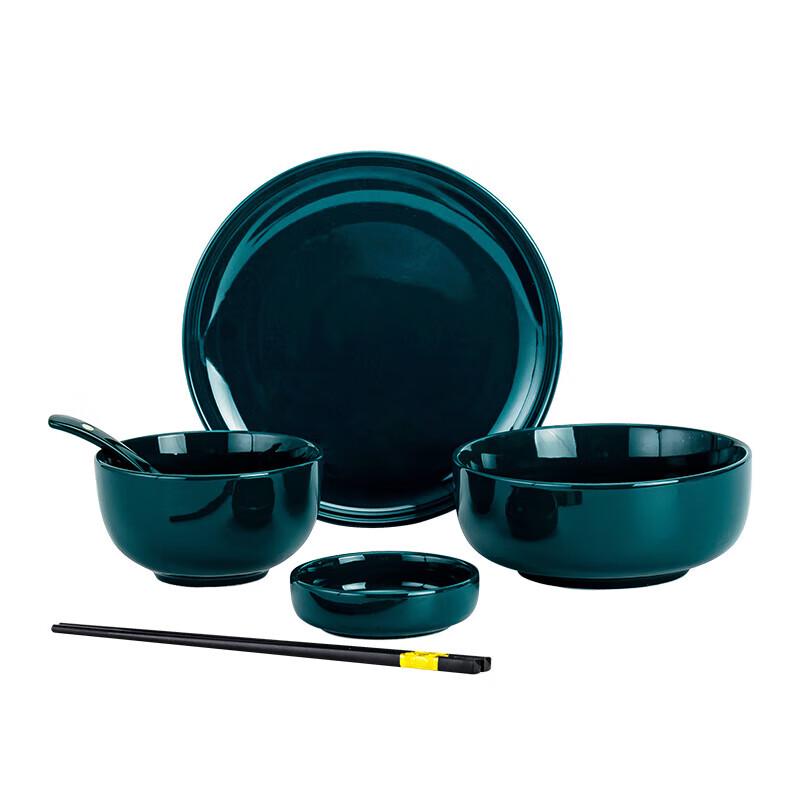 Гонхэ Цзинпин Нордическая Керамическая Посуда с Золотым Ободком