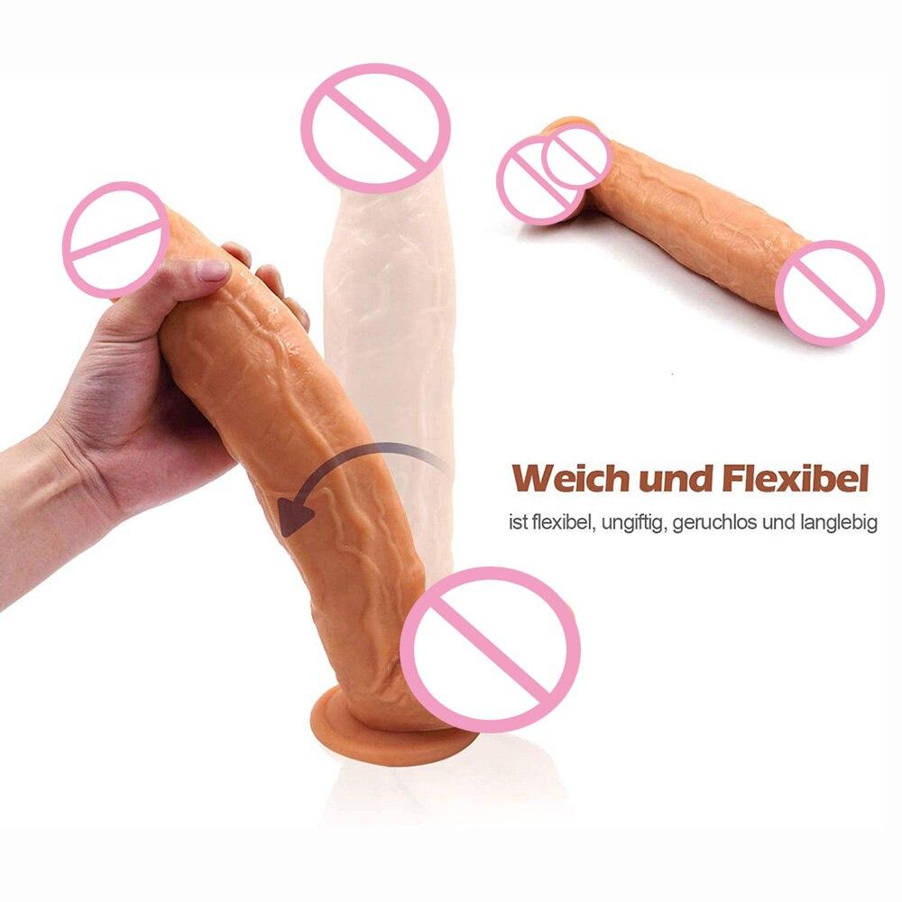 10 Inch Huge Dildo Suction Cup Realistic Penis Sex Toy for Woman Female Masturbation Strapon Dildos G Spot Vagina Stimulator 18+