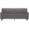 Vidaxl 2-Seater Sofa, Grey, 140 Cm, Faux Leather