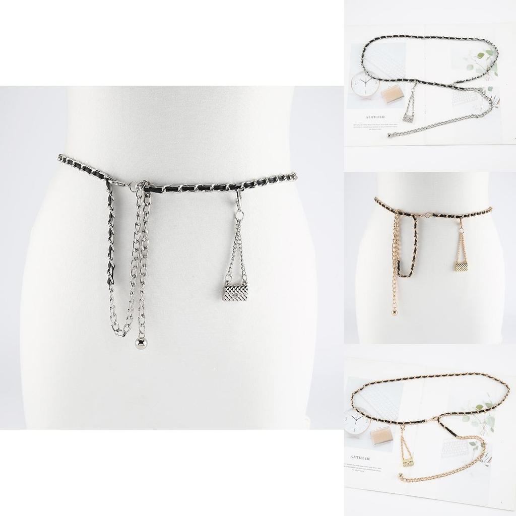Gold Silver Metal Body Chain Waist Women Fashion Accessory For Dresses And Outfits