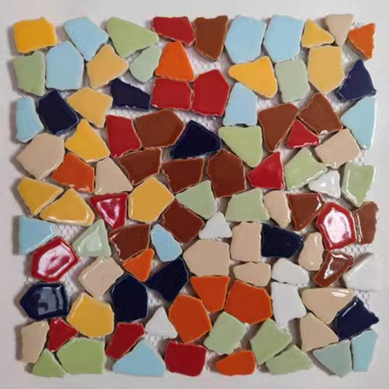 30x30cm Krāsainas Keramikas Brīvā Grants Flīzes