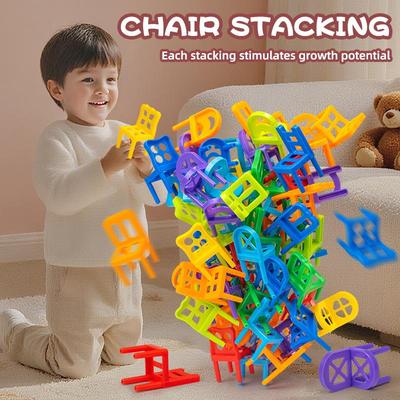 Children's Cross-Border Stacking Chair Game: High Balance Logic & Educational Toy