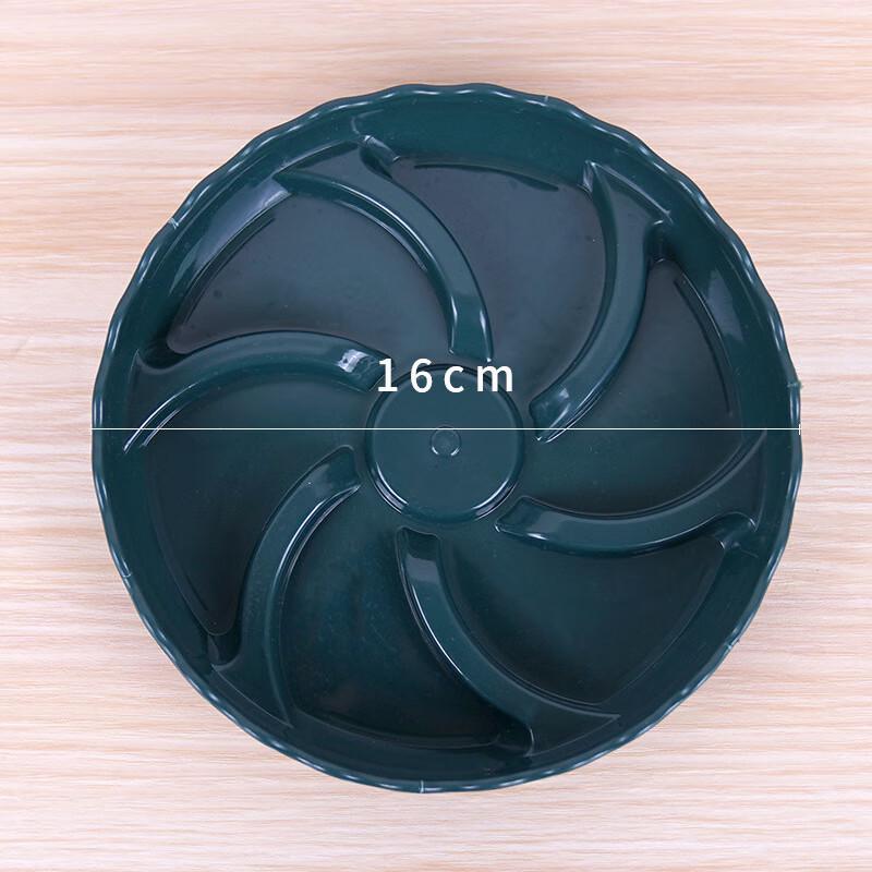 Movable Round Flower Pot Tray with Wheels