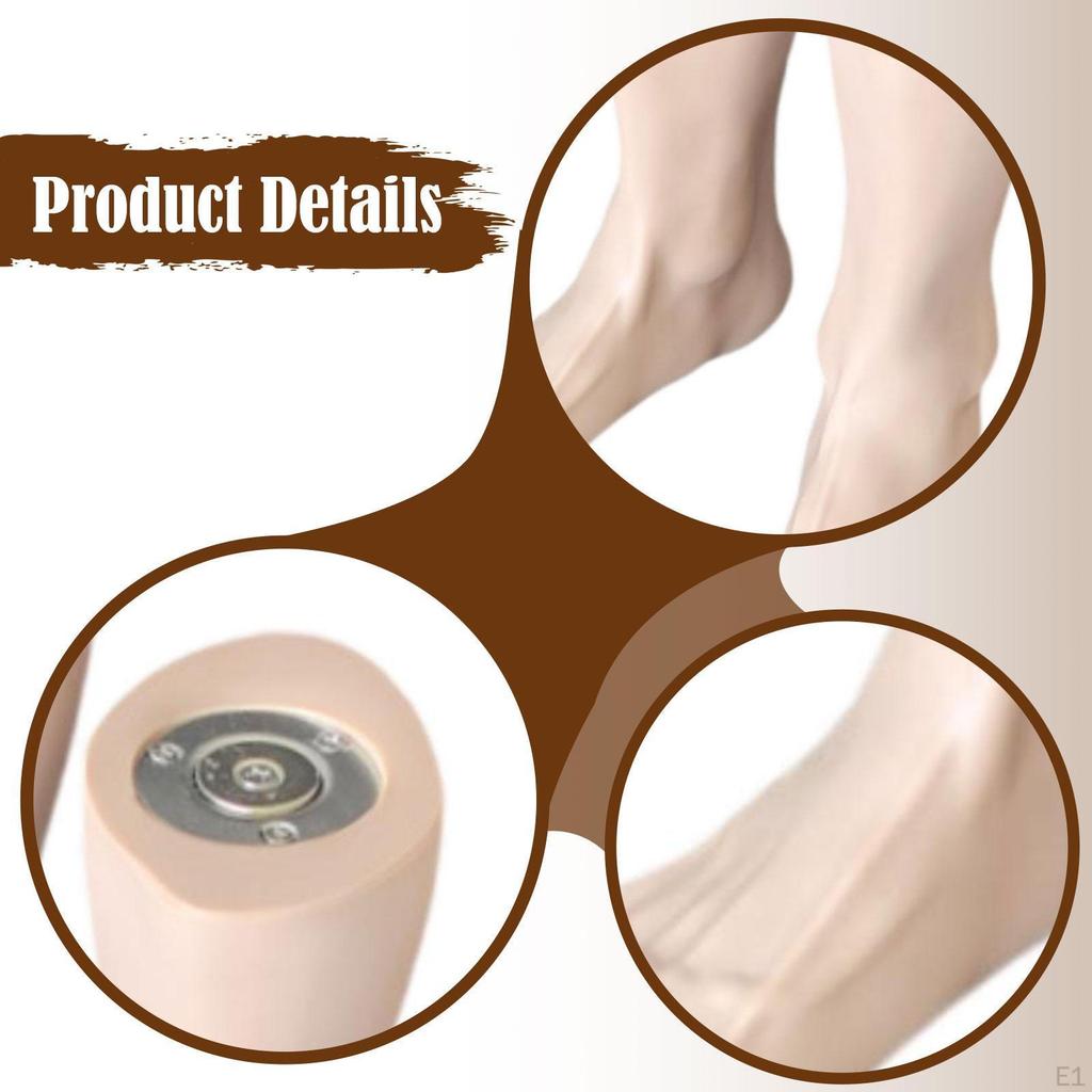 2 Pieces Mannequin Feet Model Male Foot Display Sock Creative PVC