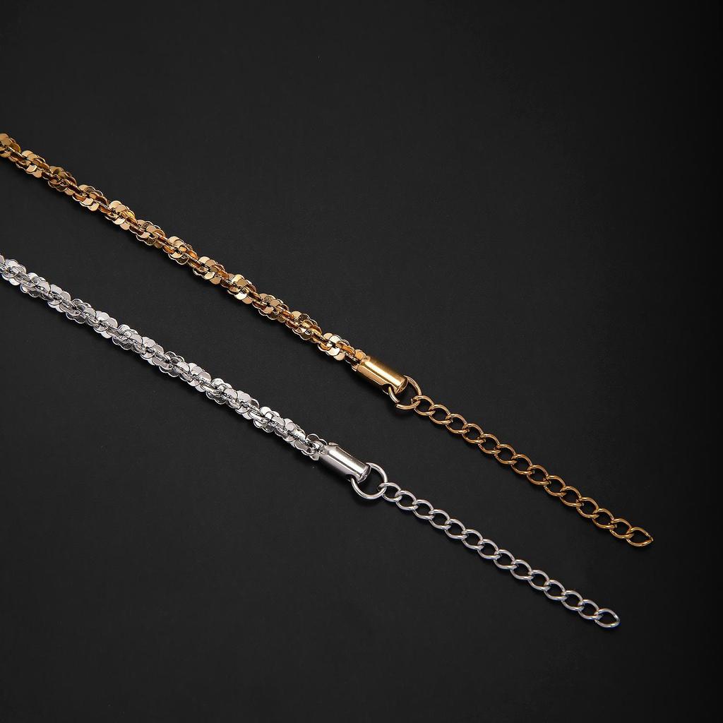 Stainless Steel Butterfly Twist Chain Necklace - Simple, Fashionable, Light Luxury Design