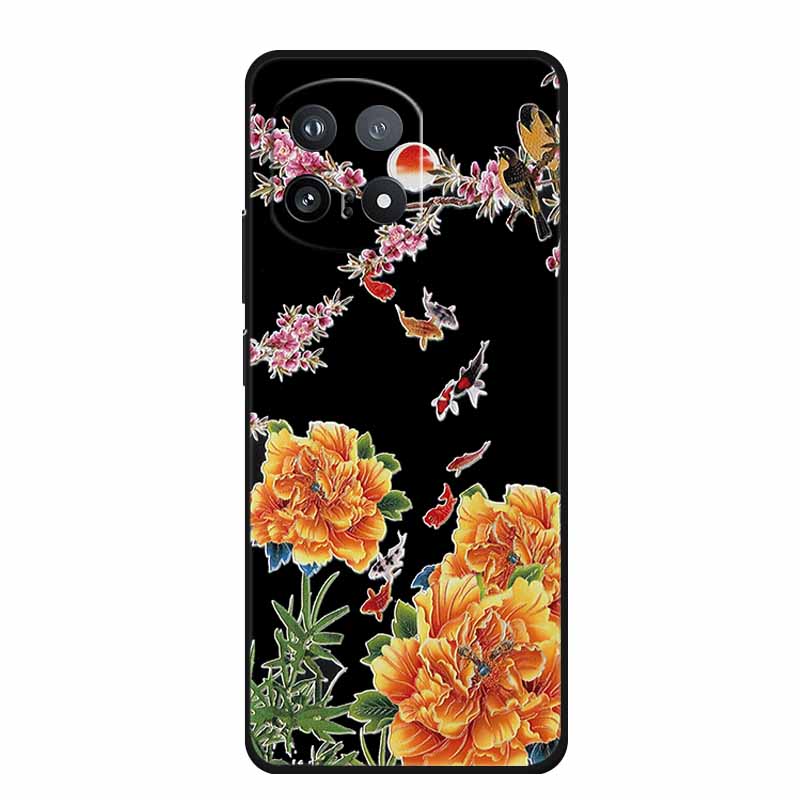 3D Emboss Phone Case For Vivo iQOO 15 5G Case Coque 6.85" Funda Black Silicone Soft Back Cover For Vivo iQOO 15 2025 Case Shells
