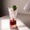 370ml Creative Wave Shaped Wine Glass Bar Large Capacity Draft Beer Cup Juice Soda Water Cold Drink Mugs Striped Cocktail Glass