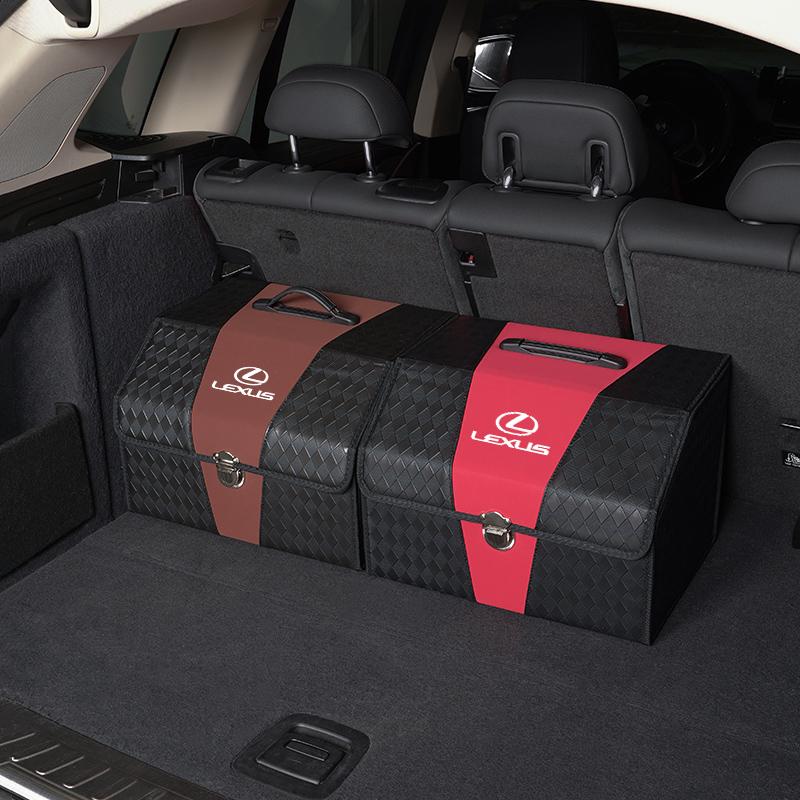 Skórzany Pojemnik do Bagażnika Samochodowego Duża Pojemność Akcesoria do Bagażu Dla Lexus GS IS LS500h ES260 ES300h RX350h NX260 UX260 LM LC