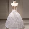 Bride Gown Petticoat with 3 Hoops Support Elastic Waist Band Tulle Underskirt for Wedding Dress and Evening Gowns