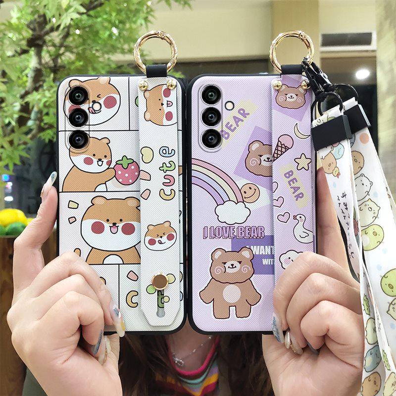 Wrist Strap Fashion Design Phone Case For Samsung Galaxy A24/SM-A245F/A25 5G Waterproof Durable Lanyard Phone Holder