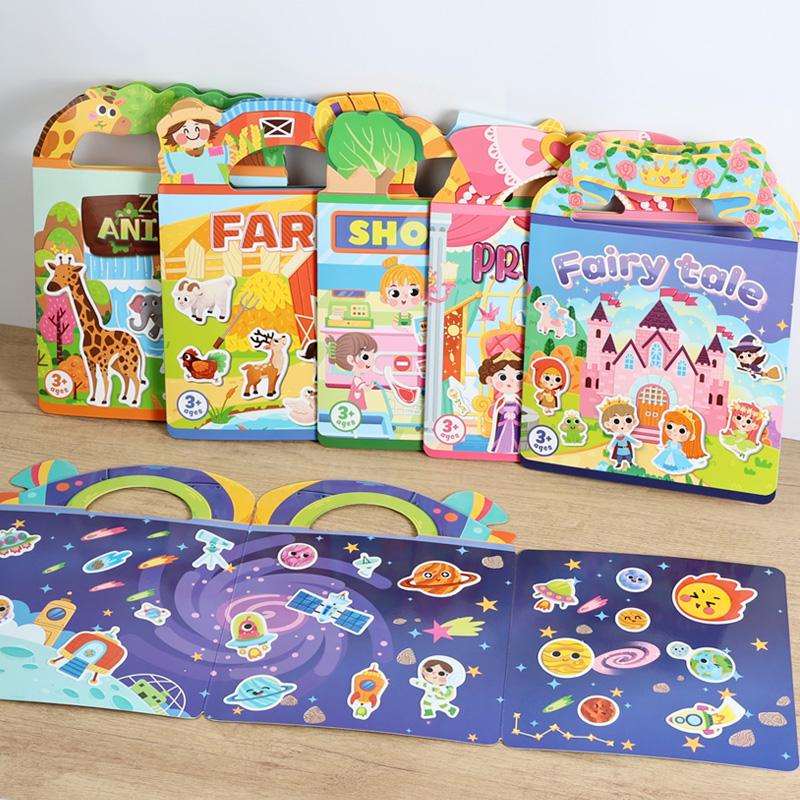 Non-Toxic Reusable Children'S Stickers For Busy Book Creative Diy Toy Durable And Portable For Learning And Education Theme Birthday Gifts