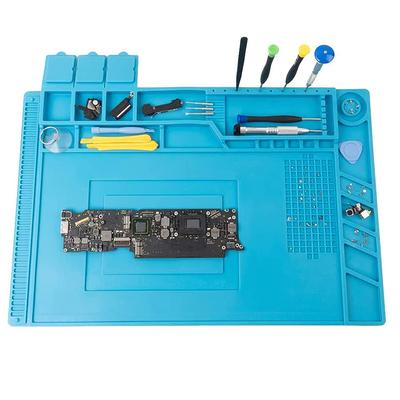 Soldering Mat Repair Pad Insulation Heat Resistant 932°F Soldering Station Silicone Work Pad Desk Workbench Phone Repair Tool