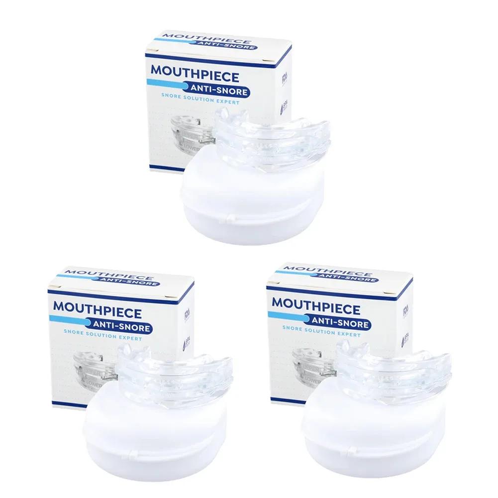 Anti Snoring Bruxism Mouth Guard Improve Sleeping Quality Anti Snoring And Apnea Snoring Device Mouth Guards with Storage Box