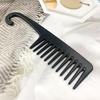 Sturdy Wide-Tooth Comb with Hook - Anti-Tangle Massage Comb for Long Hair, Men & Women, Home Use