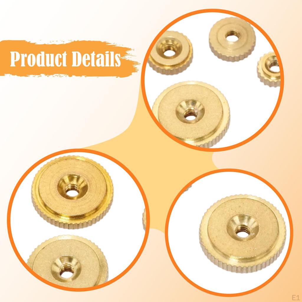 12 Pieces Clock Hand Nuts Grandfather Parts Outer Diameter 10mm 6mm 5mm Professional Fixing