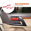 Red Inner Door Grab Handle Cover Trim For Land Cruiser LC200 J200 2008-