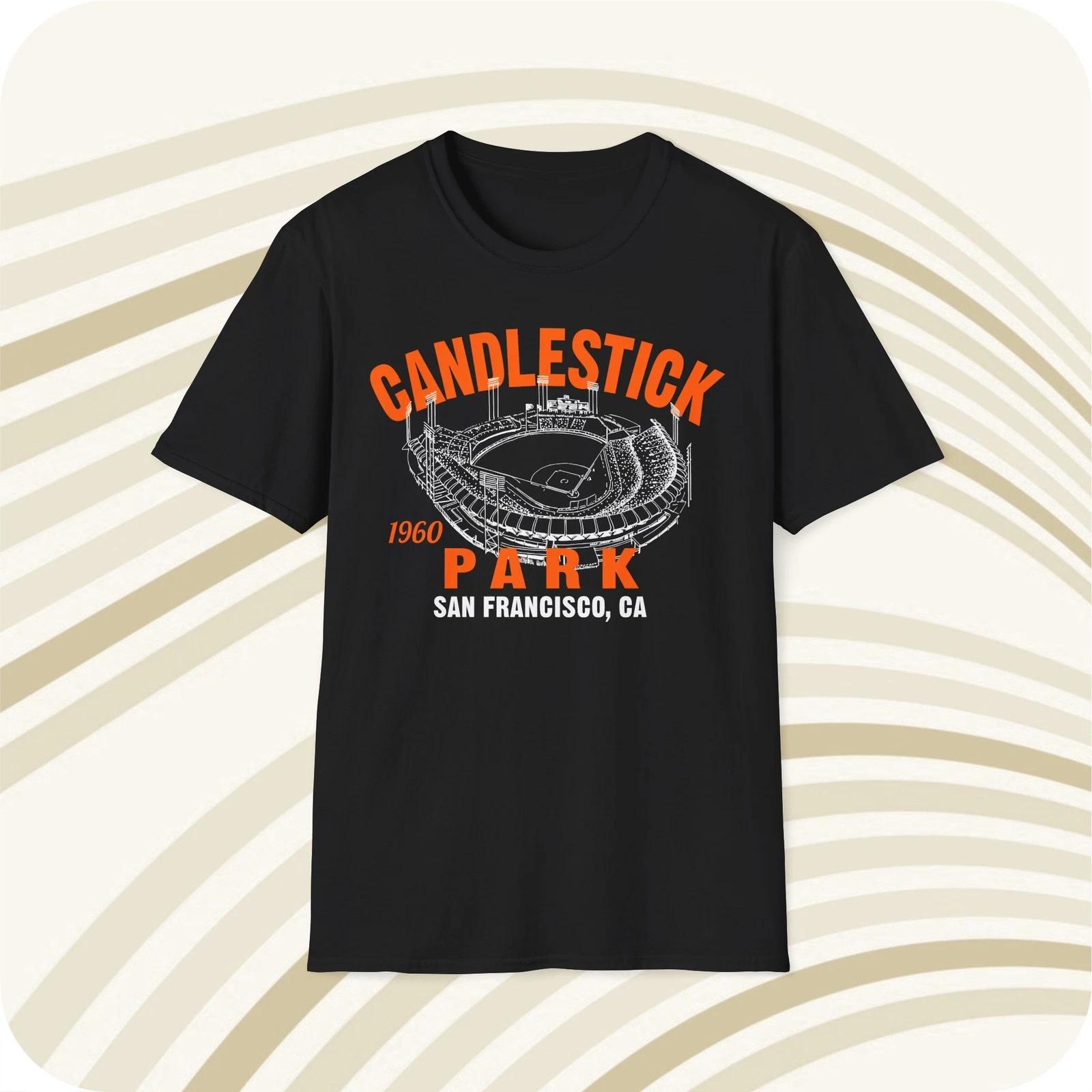 Candlestick Park 1960 Classic Cut Baseball T shirt - San Francisco Giants 2XL