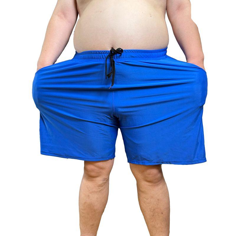 

Мужские пляжные шорты больших размеров Плавки Высокоэластичные Экспортный заказ Модная версия Очень толстые мужчины Супер толстые люди Royal Blue US8XL(240-270)