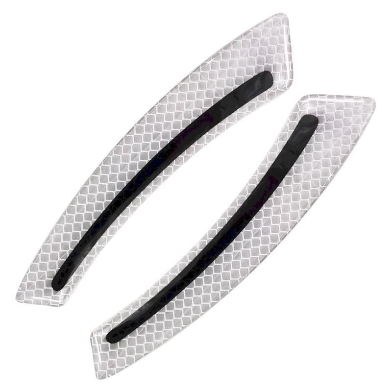 "Car Reflective Decorative Stickers: Carbon Fiber Door Bowls, Mirrors, Wheel Eyebrows & Bumper Anti-Collision Strips"