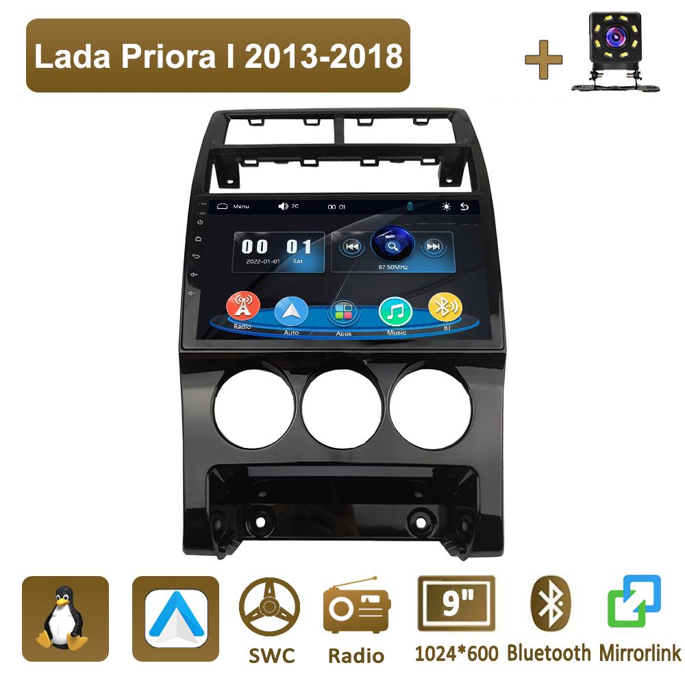 

Icreative Car Radio Multimedia MP5 Player Head Unit Stereo BT For Lada Priora I 2013-2018 чёрный