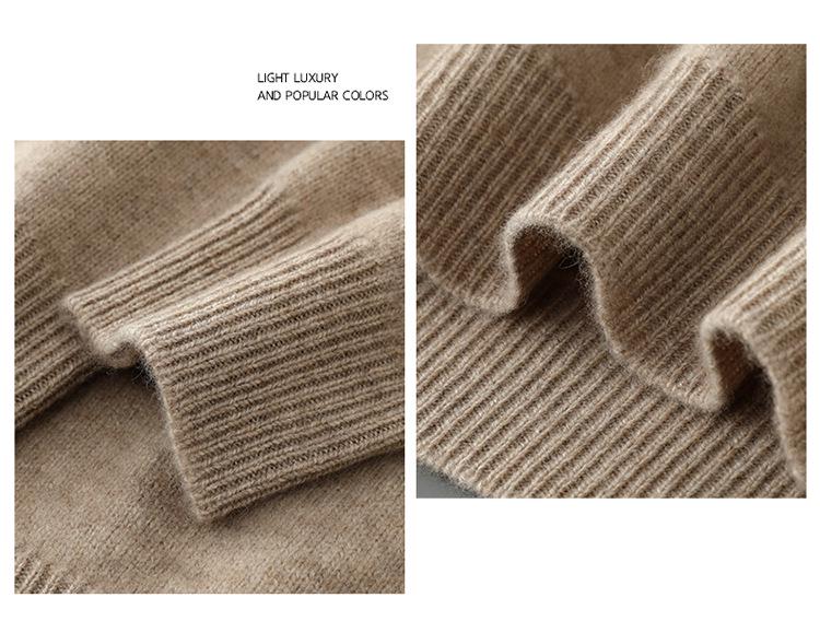 Men's Fair Isle Knit Cashmere Sweater - Round Neck, Retro Jacquard, Soft & Skin-Friendly, Thickened Design, Trendy Style
