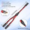 Anchtek 10AWG 1 To 2 SAE To SAE Extension Cable SAE DC Power Automotive Adapter Cable SAE Plug for Solar Panel Battery Charger