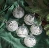 6 Pcs Xmas Ball Ornaments Set Snow Scene Shatterproof Transparent Acrylic Clear Xmas Balls Hanging D