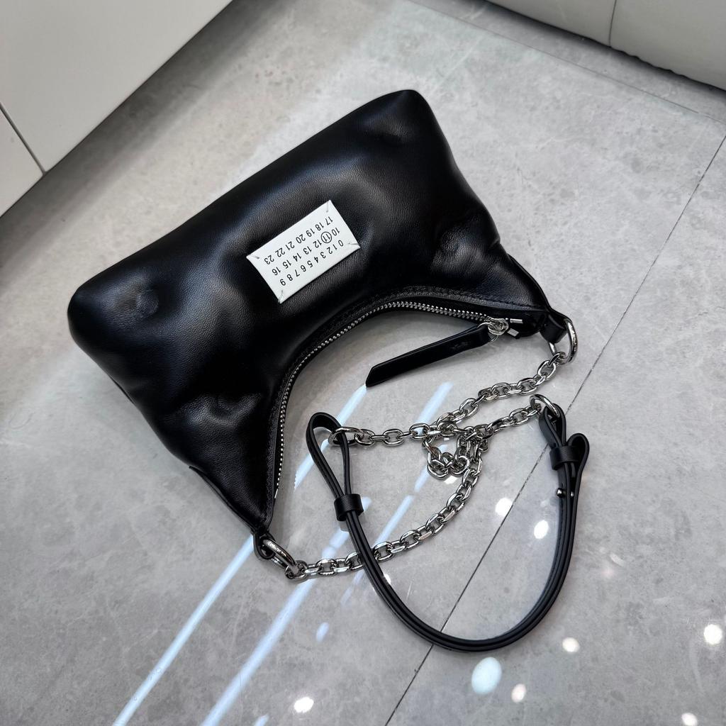 2025 Cross-border Fashion Sheepskin Pillow Bag, Underarm Bag, High-end Cloud Bag Chain, Single Shoulder Messenger Bag, Bag for Women