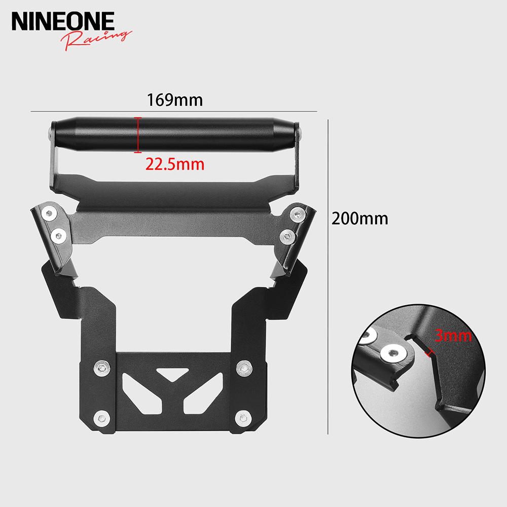Para Honda Forza350 Forza 350 NSS350 NSS 350 2021-2025 Soporte de Navegación para Motocicleta Soporte para Teléfono GPS Adaptador Soporte Acero al Carbono