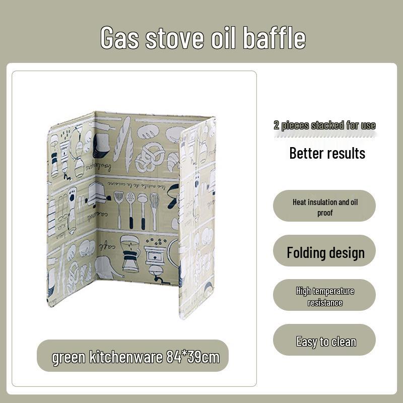Folding Aluminum Foil Oil Splash Guard for Stove
