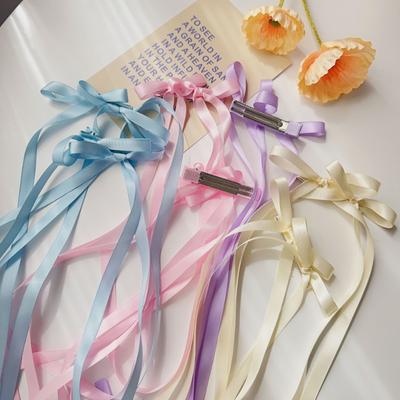 Nuovo 2 pezzi fiocco di nastro clip fermaglio per capelli fiocco per capelli copricapo fiocco francese fermaglio per capelli copricapo accessori per capelli clip