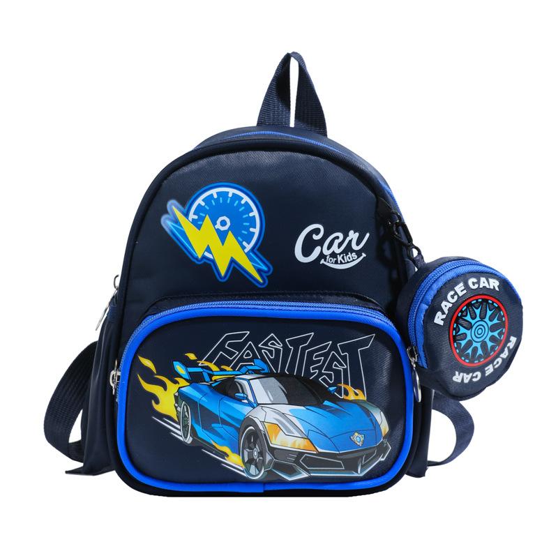 Kindergarten Baby Schoolbag Cartoon Animation Foreign Style Printing Boys And Girls Backpack Children'S Backpack Tide