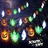 Cross-Border Halloween String Lights - Spider, Bat, Ghost & Pumpkin Decorations
