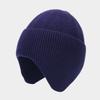 Autumn and winter new outdoor cold-proof ear protection knitted hat men's and women's simple solid color dome pullover hat warm hat tide