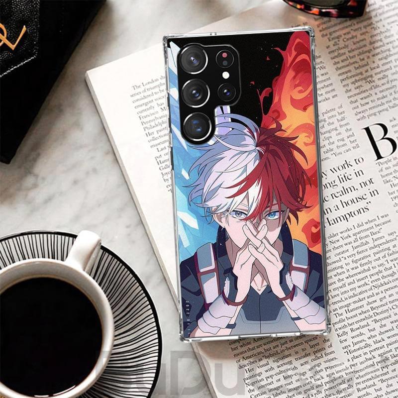 Todoroki Shoto MHA My Hero Cover For Samsung Galaxy S23 S22 S24 S25 Ultra S21 Plus S20 FE Phone Case S10 + S10E S25U Print Coque