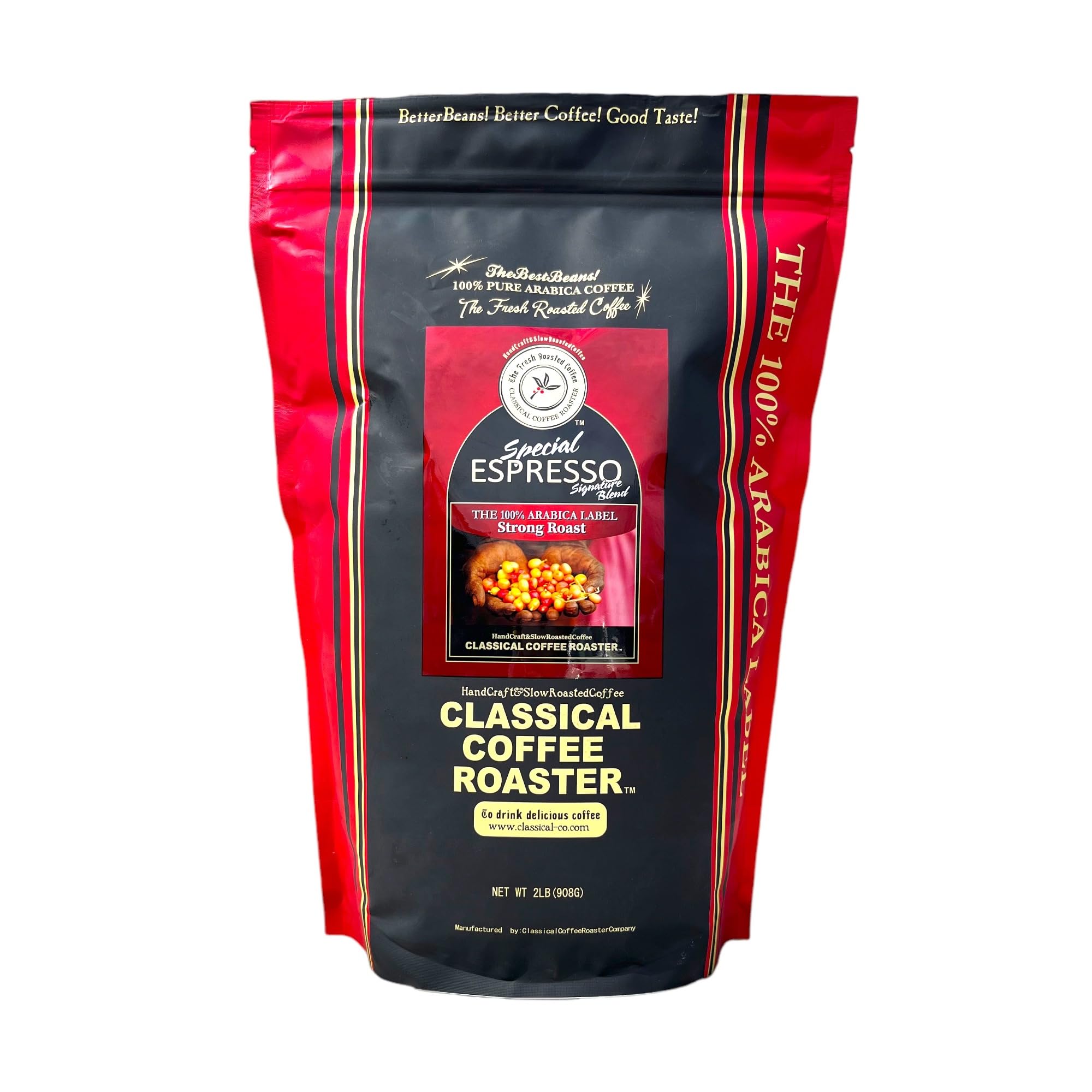 

Classic Coffee Roaster Special Espresso Blend, Dark Roast, 2lb/908g, Whole Beans