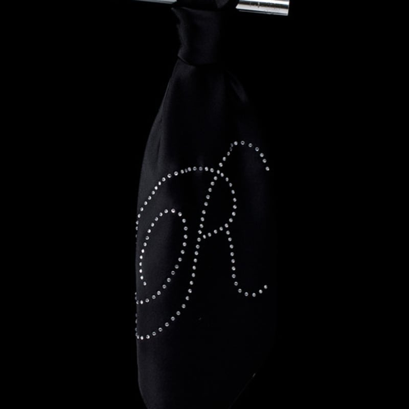 RECLOW R-CUBIC SILK SCARF BLACK