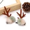 Christmas Reindeer Antler Hair Clips - Festive Elk Headwear Accessories