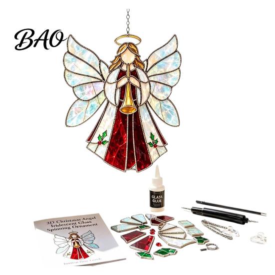 Relaxing Handcraft Gifts Christian Suncatcher DIY Kit, Stained Glass Style Religious Sun Catcher, Faith Themed Art Supplies Iridescent Hanging
