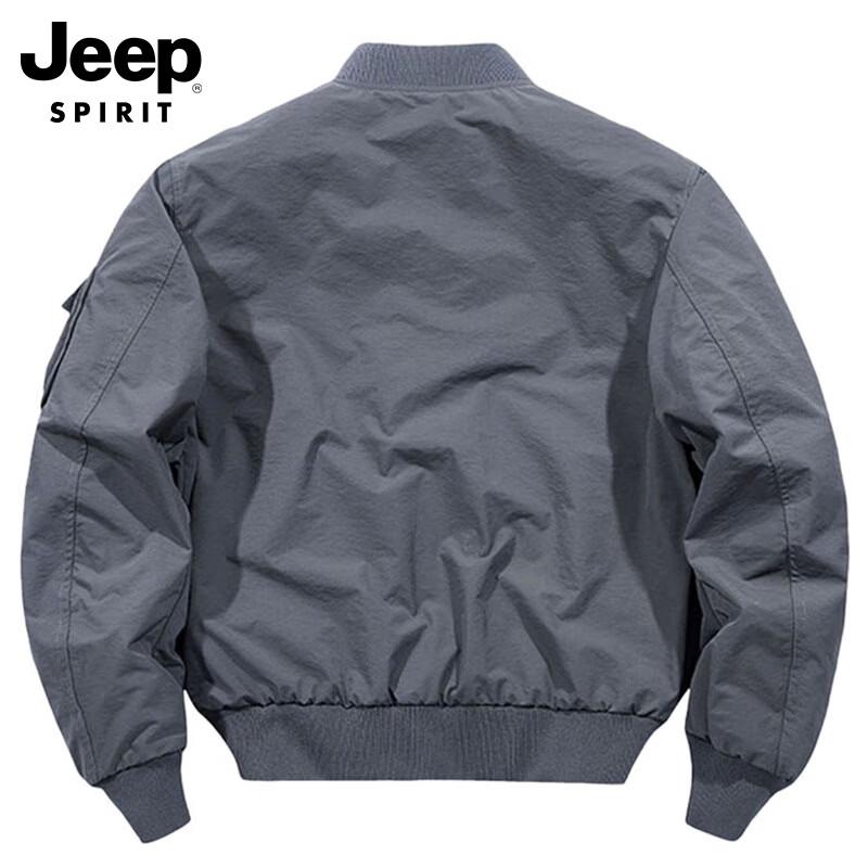 JEEP SPIRIT Men's Baseball Collar Flight Jacket
